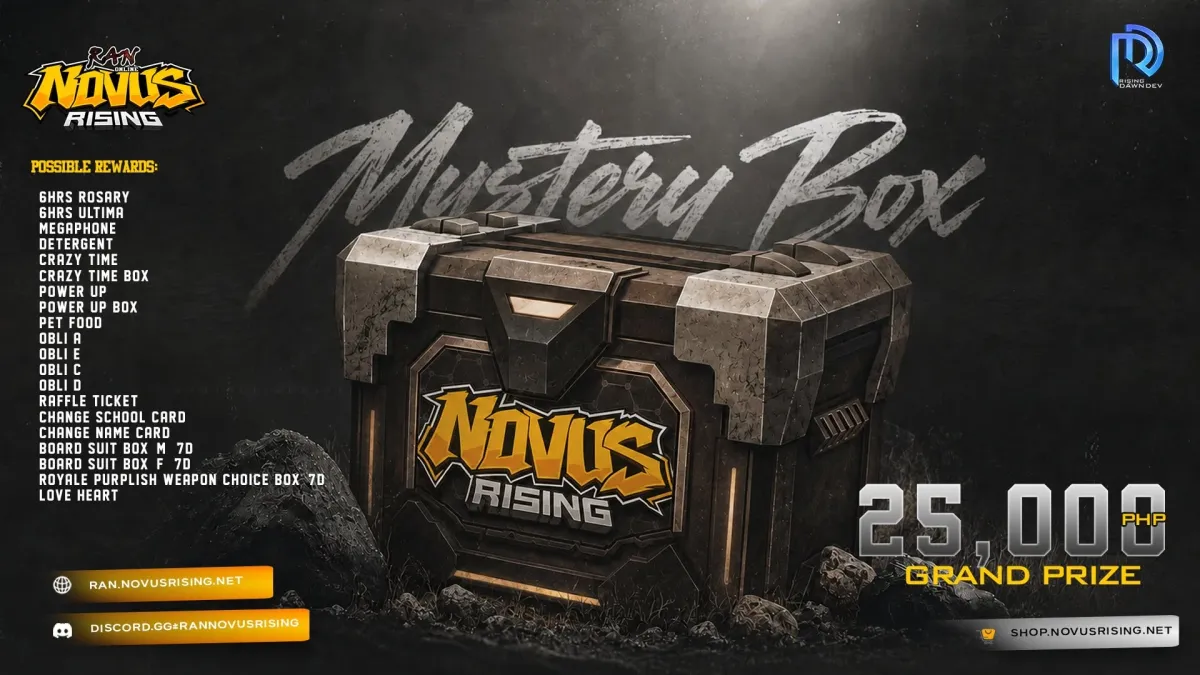 August Mystery Box · Ran Online · Novus Rising