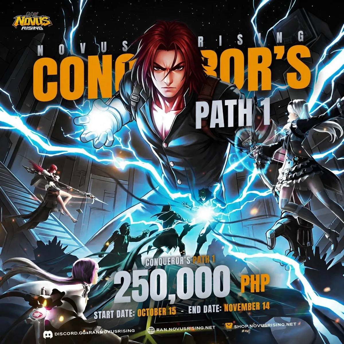 Conqueror's Path 1 Standings · Ran Online · Novus Rising
